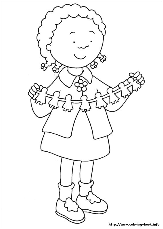 Plansa de colorat cu Caillou 23 16